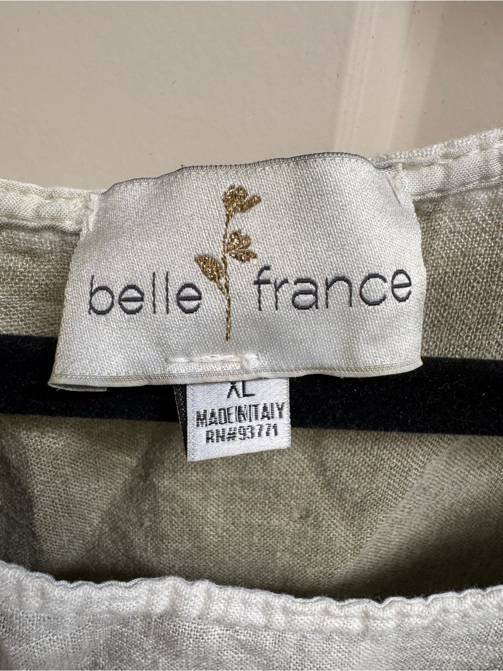 Belle France Linen Tunic Made In Italy - Picture 2 of 6